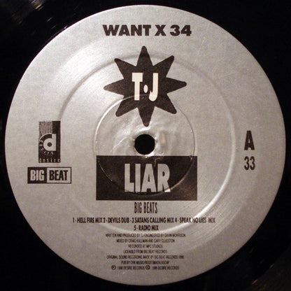 T•J* : Liar (The Warrior Dance Remixes) (12")