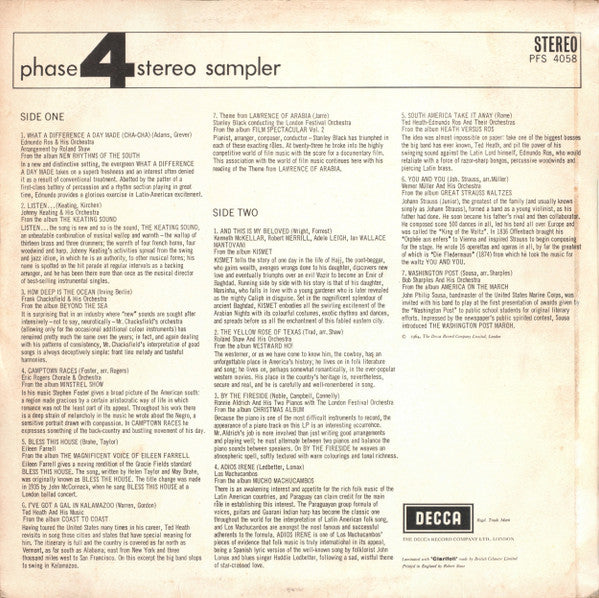 Various : Phase 4 Stereo Sampler (LP, Smplr)