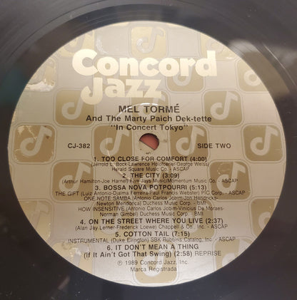 Mel Tormé And The Marty Paich Dek-Tette : In Concert Tokyo (LP, Album)