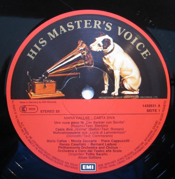 Maria Callas : Casta Diva (LP, Comp)