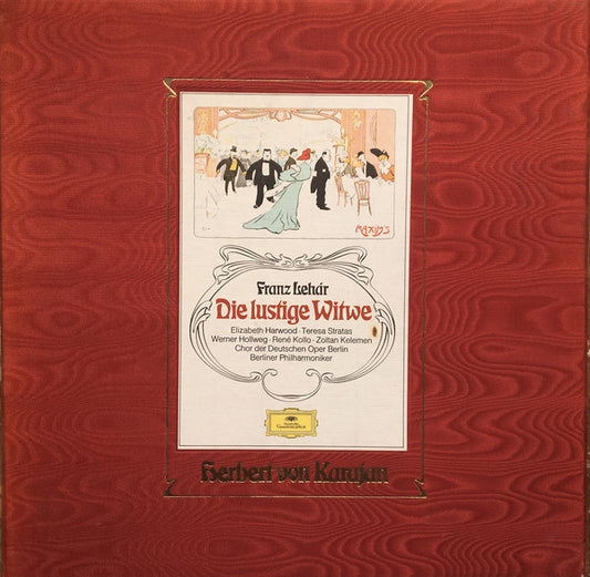 Franz Lehár, Elizabeth Harwood · Teresa Stratas · Werner Hollweg · René Kollo · Zoltan Kélémen · Chor der Deutschen Oper Berlin · Berliner Philharmoniker : Die Lustige Witwe (2xLP + Box)
