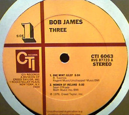 Bob James : Three (LP, Album, Gat)