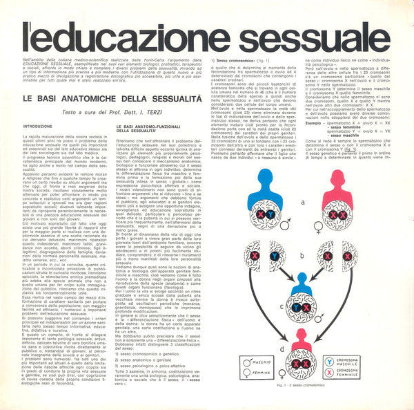 I. Terzi : L'Educazione Sessuale Vol. 1° (LP)