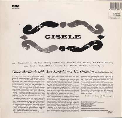 Gisele MacKenzie With Axel Stordahl And His Orchestra* : Gisele (LP, Album, RM)