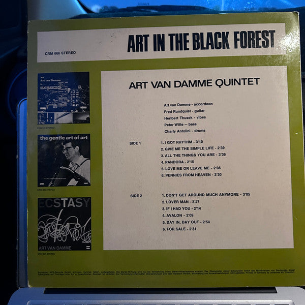 Art Van Damme Quintet* : Art In The Black Forest (LP, Album)
