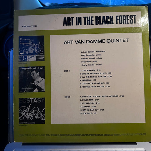 Art Van Damme Quintet* : Art In The Black Forest (LP, Album)