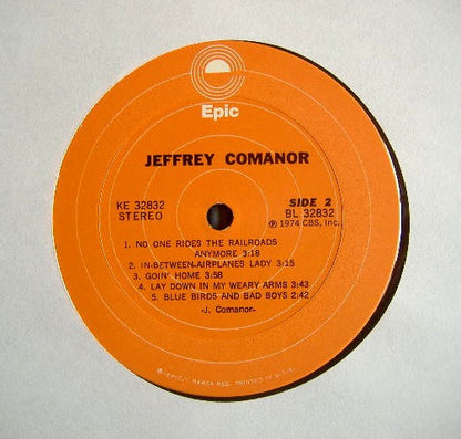 Jeffrey Comanor : Jeffrey Comanor (LP, Album)