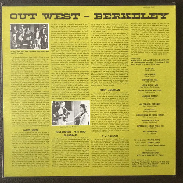 Various : Out West - Berkeley (LP, Comp)