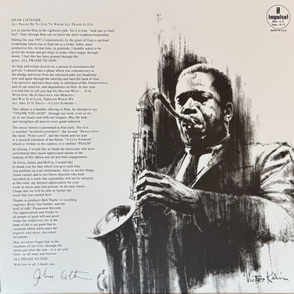 John Coltrane : A Love Supreme (LP, Album, Ltd, RE, 60t)