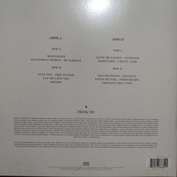 Ariana Grande : Dangerous Woman (2xLP, Album, RE, Pal)