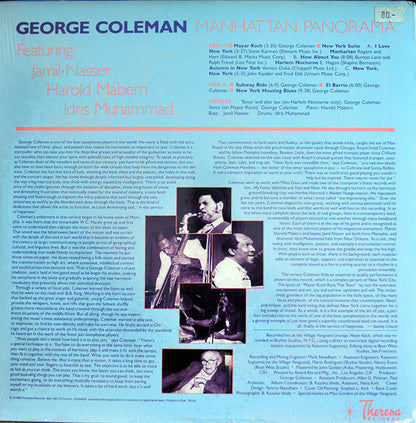 George Coleman : Manhattan Panorama (LP, Album)