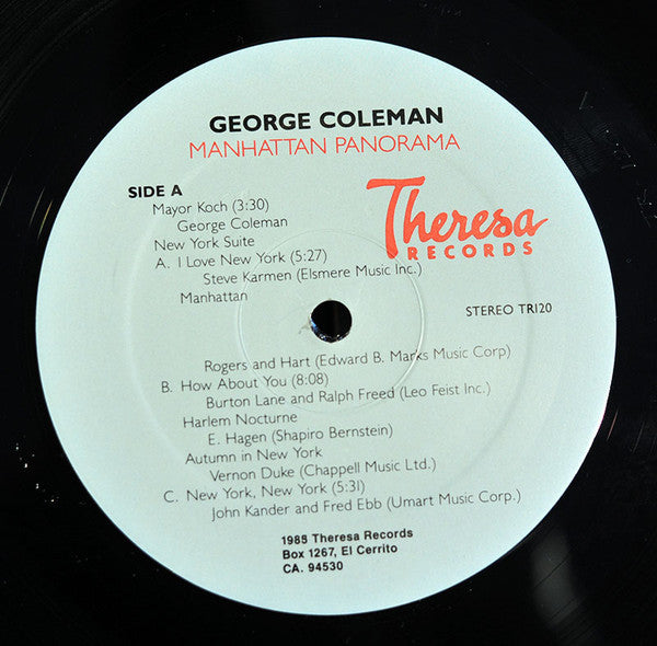 George Coleman : Manhattan Panorama (LP, Album)