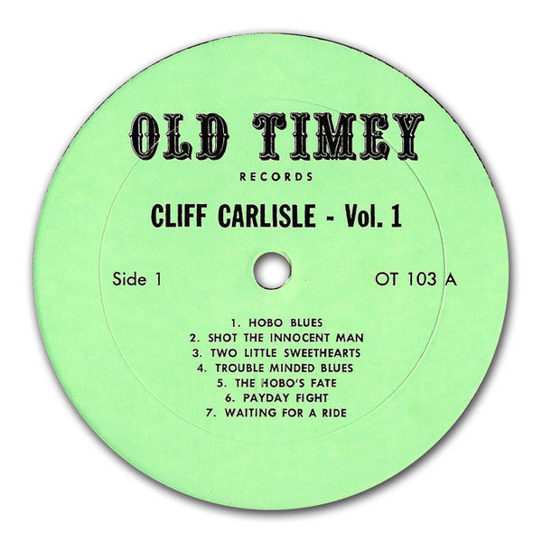 Cliff Carlisle : Volume 1 (LP, Comp)
