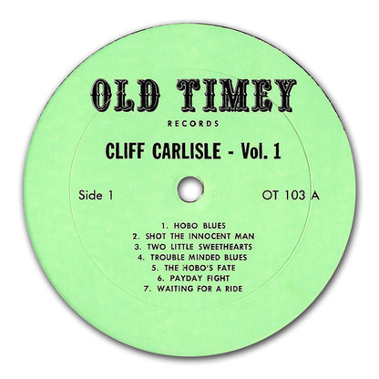 Cliff Carlisle : Volume 1 (LP, Comp)