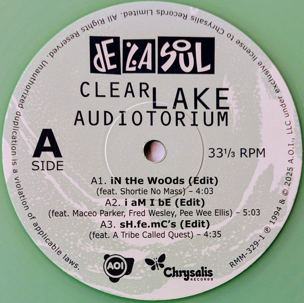 De La Soul : Clear Lake Audiotorium (12", EP, Ltd, RE, RP, Tra)