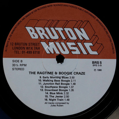 Jules Ruben : The Ragtime & Boogie Craze (LP)
