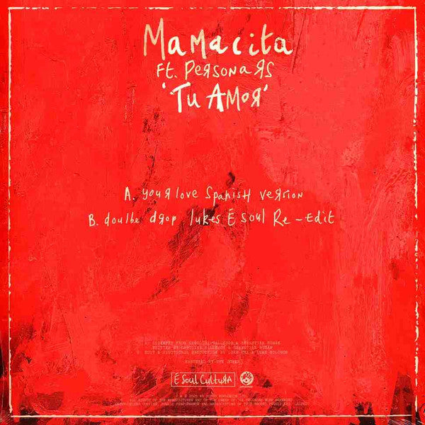 Mamacita Ft. Persona Rs : Tu Amor (12")