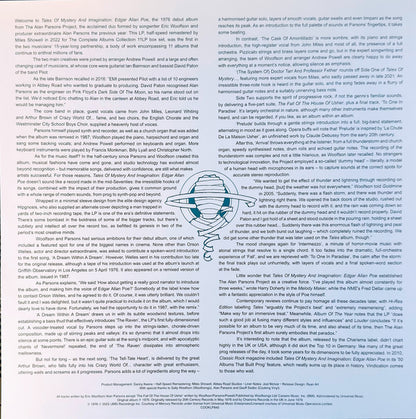 The Alan Parsons Project : Tales Of Mystery And Imagination - Edgar Allan Poe (LP, Album, Ltd, RE, Cle)