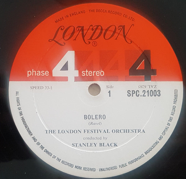 Maurice Ravel / Alexander Borodin - London Festival Orchestra Conducted By Stanley Black : Bolero / Polovtsian Dances (LP, Album, Gat)