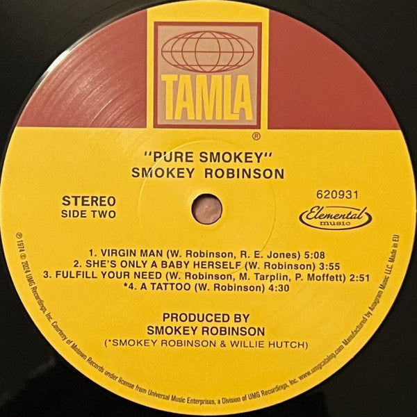 Smokey Robinson : Pure Smokey (LP, Album, RE, 140)