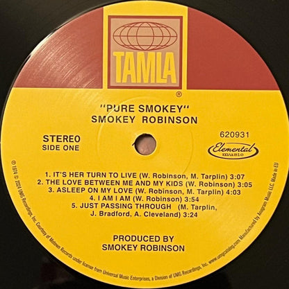 Smokey Robinson : Pure Smokey (LP, Album, RE, 140)