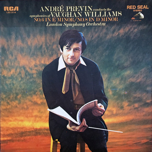 André Previn Conducts The Symphonies Of Ralph Vaughan Williams, London Symphony Orchestra : No 6 In E Minor / Symphony 8 In D Minor (LP, RE, Ind)