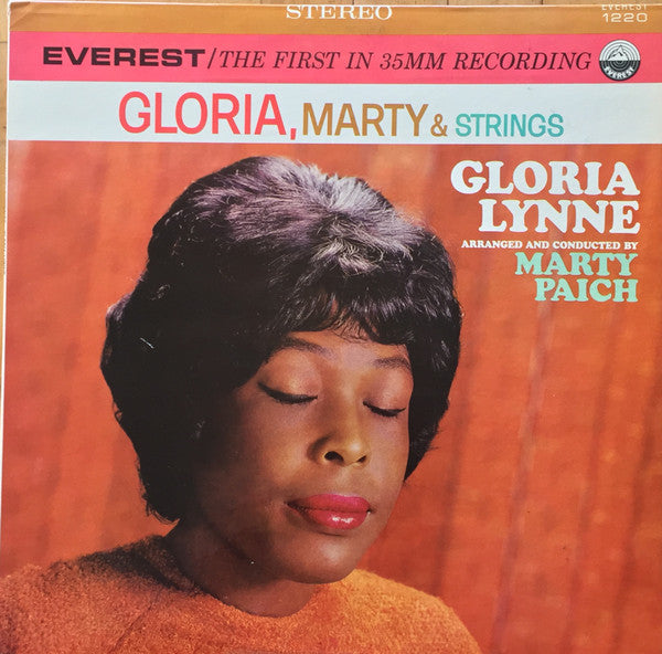 Gloria Lynne : Gloria, Marty & Strings (LP, Album, Gol)