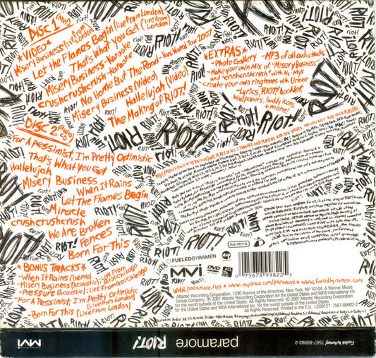 Paramore : Riot (CD, Album + DVD)