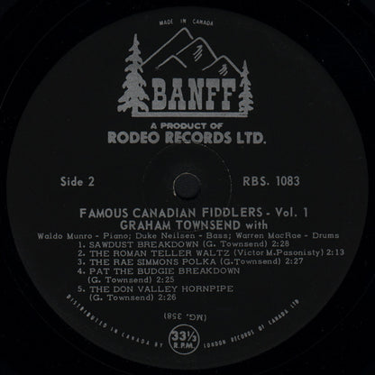 Graham Townsend : Famous Canadian Fiddlers Volume 1 (LP, Album)