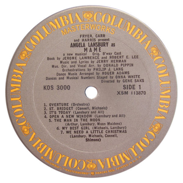 Angela Lansbury : Mame (A New Musical) (LP, Album, RE)