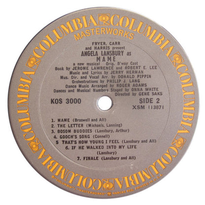 Angela Lansbury : Mame (A New Musical) (LP, Album, RE)