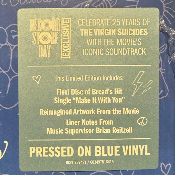 Various : The Virgin Suicides (Music From The Motion Picture) (LP, Comp, RE + Flexi, 7", S/Sided + RSD, Ltd, Blu)