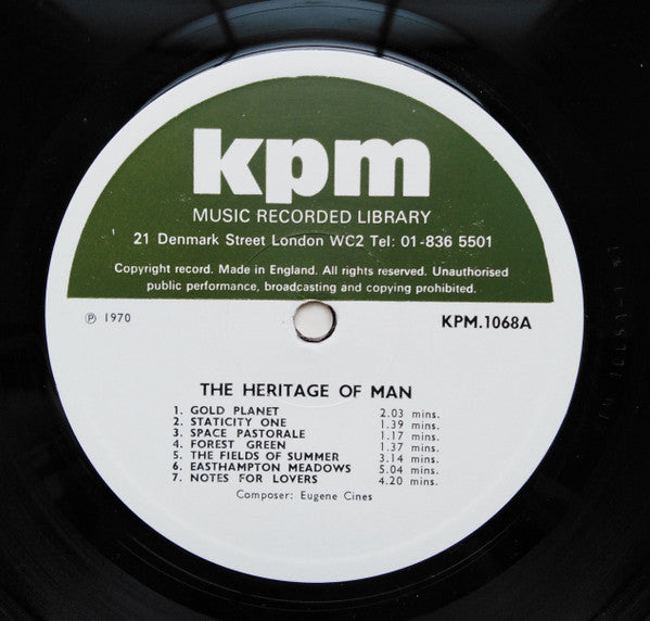 Eugene Cines / Derrick Mason : The Heritage Of Man/Textures For String Quartet, Keyboard, & Percussion (LP)