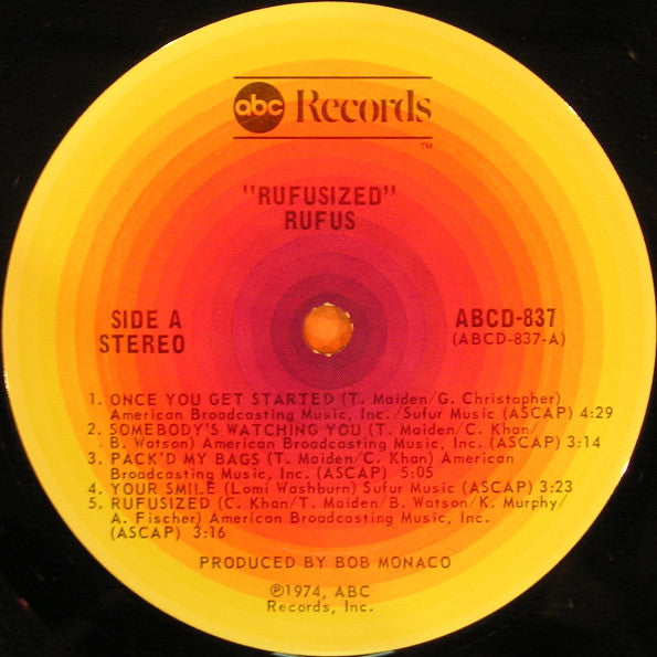 Rufus & Chaka Khan : Rufusized (LP, Album, Gat)