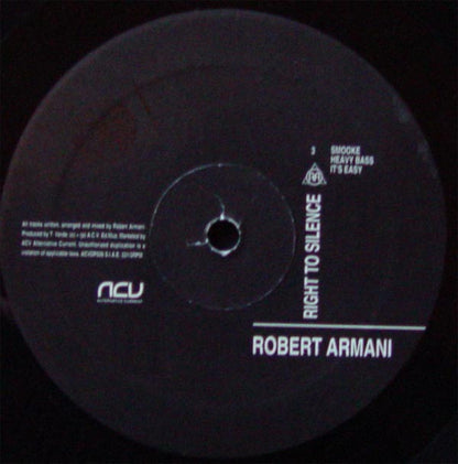 Robert Armani : Right To Silence (2xLP, Album)