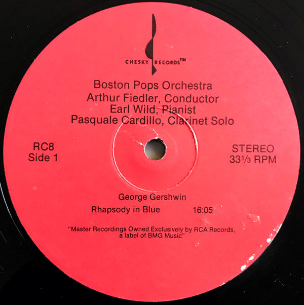 George Gershwin - Boston Pops Orchestra, Arthur Fiedler, Earl Wild : An American In Paris / Rhapsody In Blue (LP, Album, RE, Bar)