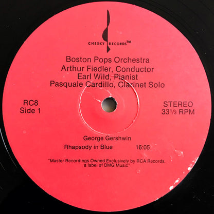 George Gershwin - Boston Pops Orchestra, Arthur Fiedler, Earl Wild : An American In Paris / Rhapsody In Blue (LP, Album, RE, Bar)