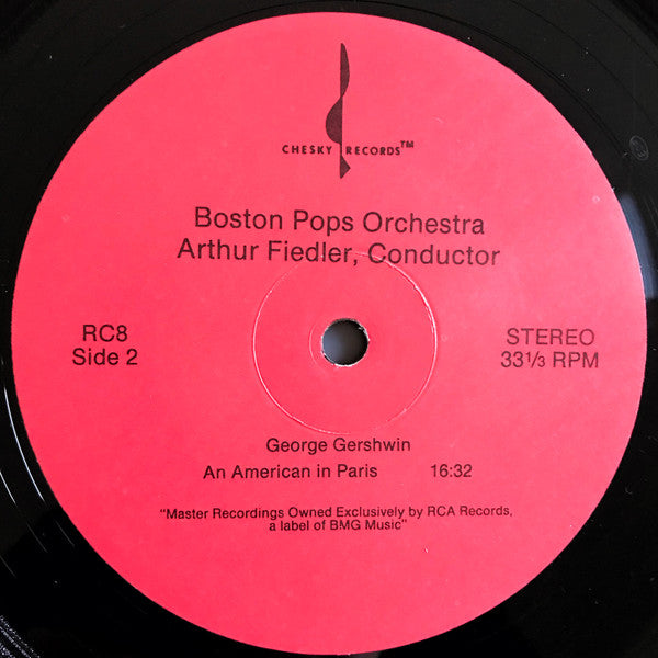 George Gershwin - Boston Pops Orchestra, Arthur Fiedler, Earl Wild : An American In Paris / Rhapsody In Blue (LP, Album, RE, Bar)