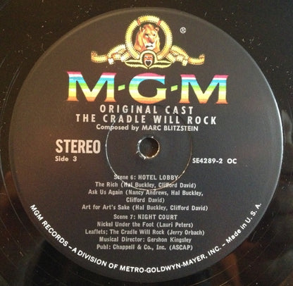 Marc Blitzstein : The Cradle Will Rock (Original Cast) (2xLP)