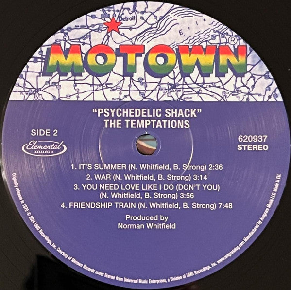 The Temptations : Psychedelic Shack (LP, Album, RE, 140)
