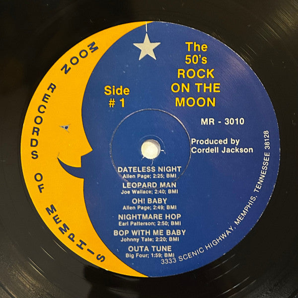 Various : The 50's Rock On The Moon Of Memphis, Tennessee + An Oddity (LP, Comp, Ins)