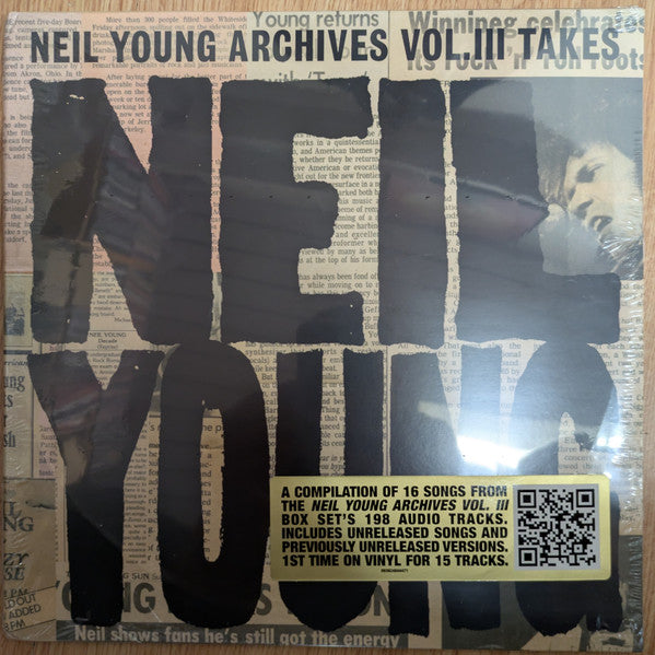 Neil Young : Neil Young Archives Vol. III Takes (2xLP, Comp, M/Print)