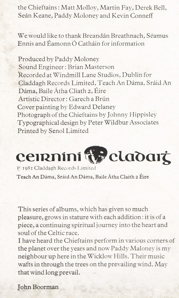 The Chieftains : The Chieftains 10 (LP, Album)