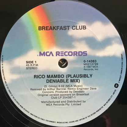 Breakfast Club : Rico Mambo (12", Single)