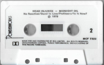 Midnight Oil : Head Injuries (Cass, Album)