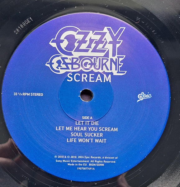 Ozzy Osbourne : Scream (2xLP, Album, RE, Gat)