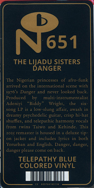Lijadu Sisters : Danger (LP, Album, RE, Blu)