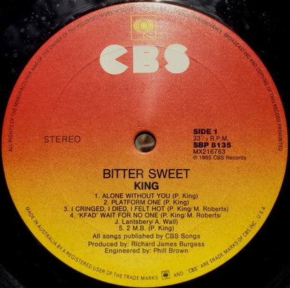 King : Bitter Sweet (LP, Album)