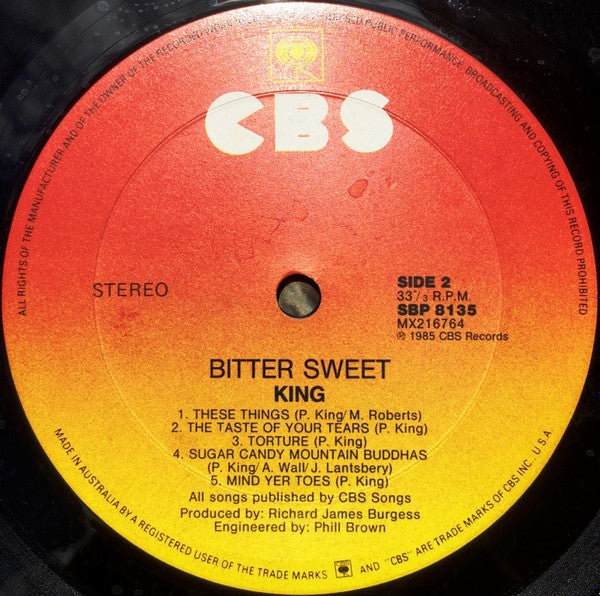 King : Bitter Sweet (LP, Album)