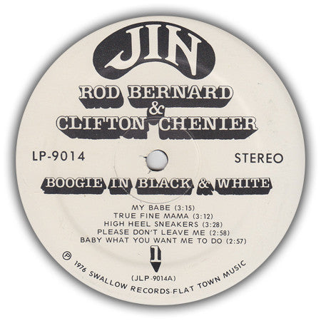 Rod Bernard & Clifton Chenier : Boogie In Black & White (LP, Album)
